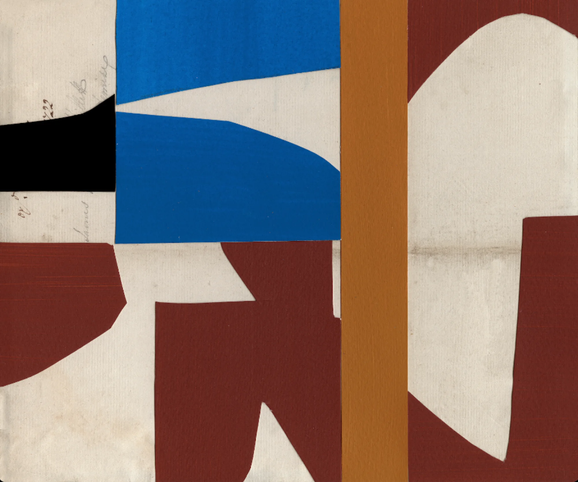 Umber / Sienna / Blue Collage