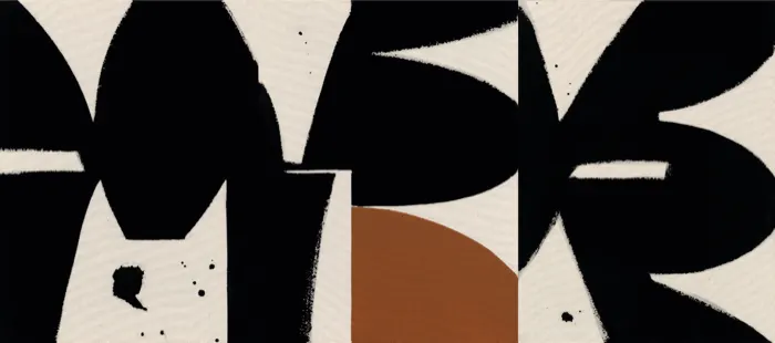 Black / Sienna Triptych