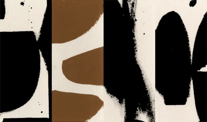 Black / Ochre Triptych