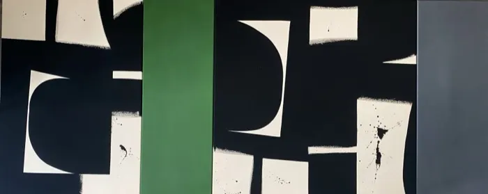 Black / Grass / Grey Stripe Triptych